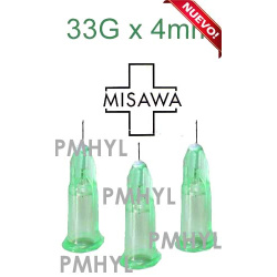 Aguja Misawa 33G x 4mm Hipodermica Para Mesoterapia Disposable Needle | PMHYL