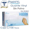 Guante Vinyl ( Vinil ) Libre de Polvo Ambiderm Caja C/100 Piezas | PMHYL