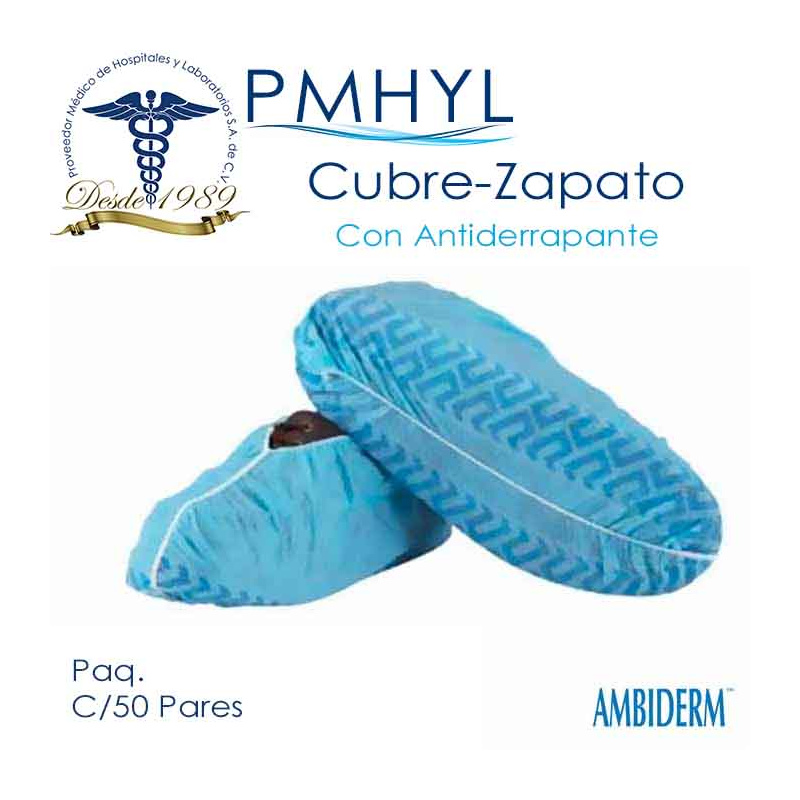 Cubrezapato Ambiderm Con Antiderrapante Paq. C/50 Pares | PMHYL