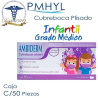 Cubreboca Plisado Infantil Termosellado Violeta Liso Ambiderm Grado Médico Caja C/50 Piezas | PMHYL
