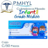 Cubreboca Plisado Infantil Termosellado Azul Liso Ambiderm Grado Médico Caja C/50 Piezas | PMHYL