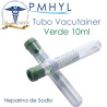 Tubo Vacutainer Verde Heparina Sodio 10ml Gradilla Ref: 367874 C/100 Pzas BD | PMHYL