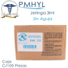 Jeringa 3ml sin Aguja Caja C/100 Pzas Dentilab DL | PMHYL