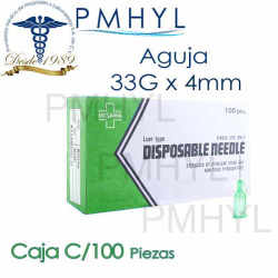 Aguja Misawa 33G x 4mm Hipodermica Para Mesoterapia Disposable Needle | PMHYL