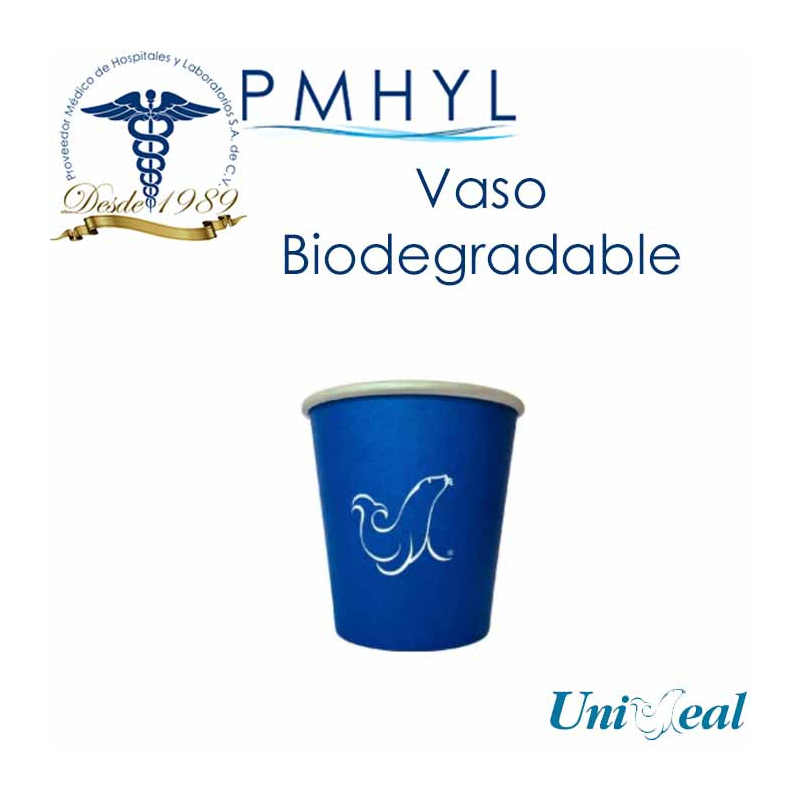 Vaso Biodegradable Uniseal Capacidad 2 Onzas Pack C/50 Pzas | PMHYL