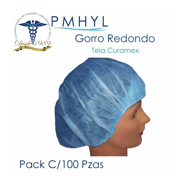 Gorro Redondo Tela Curamex Calibre 30Grs Paq. C/100 Piezas | PMHYL