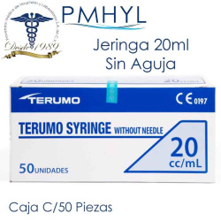 Jeringa Terumo 20ml Caja C/50 Piezas | PMHYL