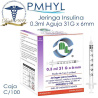 Jeringa Para Insulina 0.3 ml con Aguja 31G x 6mm C/100 Pzas DL | PMHYL