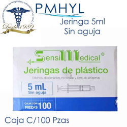 Jeringa 5ml sin aguja...