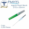 Aguja Vacutainer FlashBack 21Gx25mm Ref: 301746 Caja C/50 Pzas | PMHYL