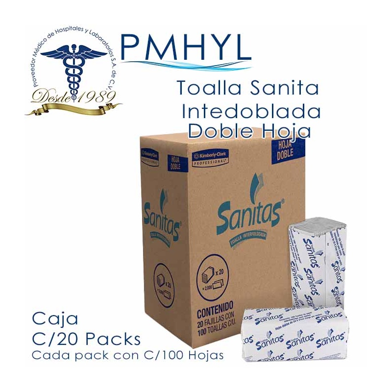 Toalla Sanita Interdoblada Kimberly clarck C/2000 hojas ( Papel Toalla) | PMHYL
