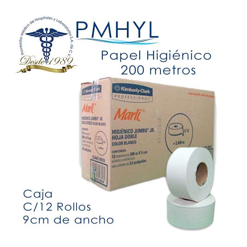 Papel Higienico Marli Kimberly C/12 Rollos de 200 mts | PMHYL