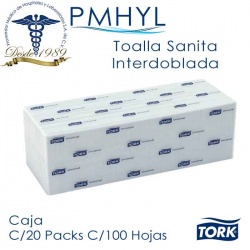 Toalla Sanita Interdoblada Tork Caja C/2000 hojas ( Papel Toalla) | PMHYL