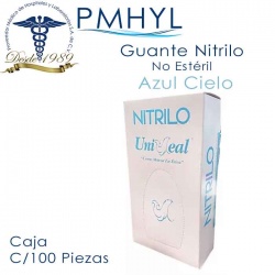 Guante Nitrilo Uniseal Azul...