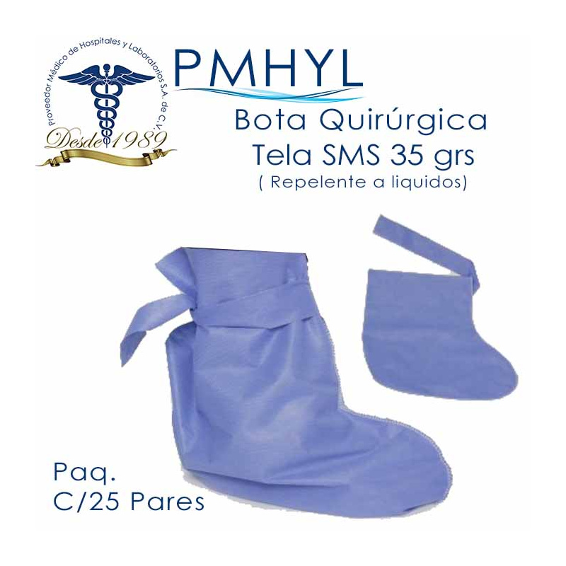 Bota sin plantilla Tela SMS C/25 Pares | PMHYL