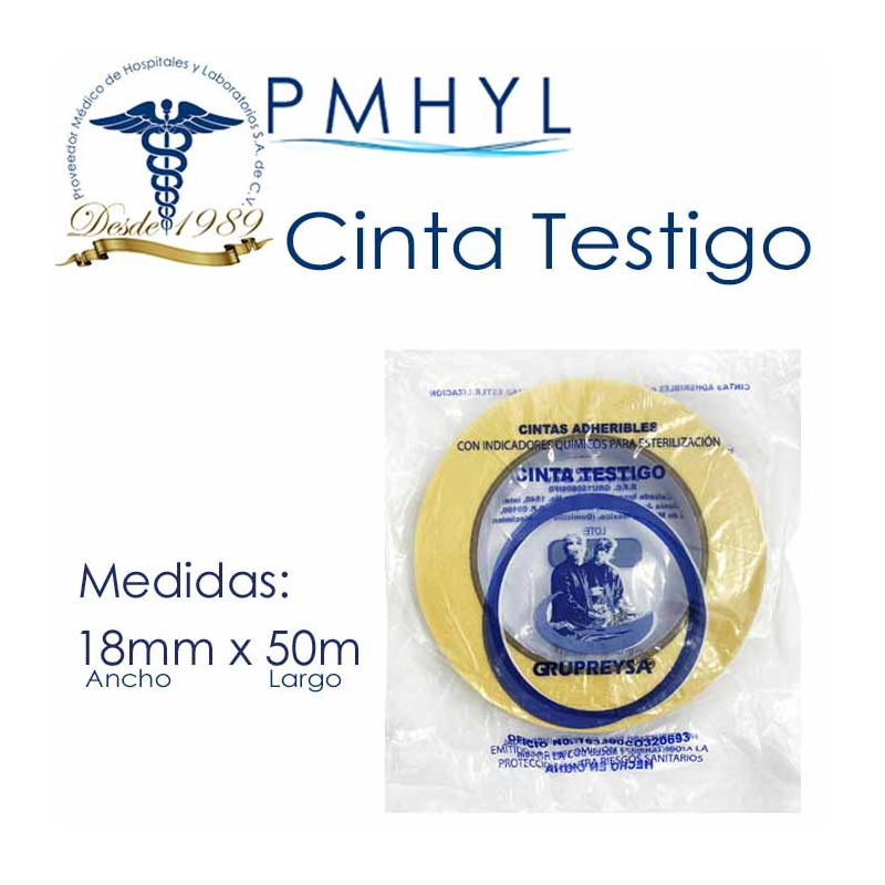 Cinta testigo Reysa para Esterilización en Vapor 19mm x 50 m | PMHYL