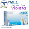 Guante Látex Ambiderm Plus Lila-Violeta No Estéril Caja C/100 Pzas | PMHYL