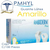 Guante Látex Ambiderm Plus Amarillo No Estéril Caja C/100 Pzas | PMHYL