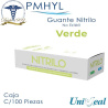Guante Nitrilo Verde Uniseal Texturizado No Estéril Caja C/100 Piezas | PMHYL