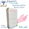 Guante Nitrilo Rosa Libre de Polvo Uniseal Caja C/100 Pzas | PMHYL
