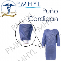 Bata para cirujano 20grs Tela SMS Repelente Paq. C/10 piezas | PMHYL