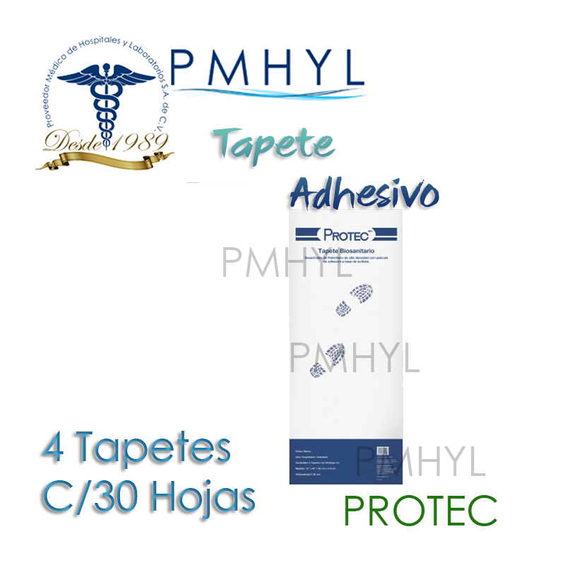 Tapete con Adhesivo Protec Paq. C/4 tapetes de 30 hojas | PMHYL