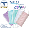 Cubreboca Multicolor Plisado Adulto Ambiderm Termosellado Caja C/50 Piezas | PMHYL