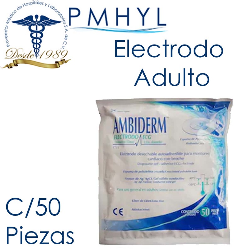 Electrodo Ambiderm Adulto Redondo 55mm Sobre c/50 piezas | PMHYL