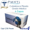 Cubreboca Azul Cobalto Uniseal Adulto Termosellado Unimask 4 Caja c/50 Pzas| PMHYL