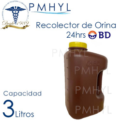 Recolector de Orina 24 horas Capacidad 3 Litros BD Ref: 364984 ( Antes: 364999) | PMHYL