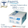 Jeringa Tuberculina Nipro 1ml Con aguja 25G x 16mm Caja C/100 Pzas | PMHYL