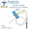 Mariposa Equipo Alado Vacutainer Azul 25G  Mangera de 7" Ref: 367294 Caja C/50 Pzas BD | PMHYL