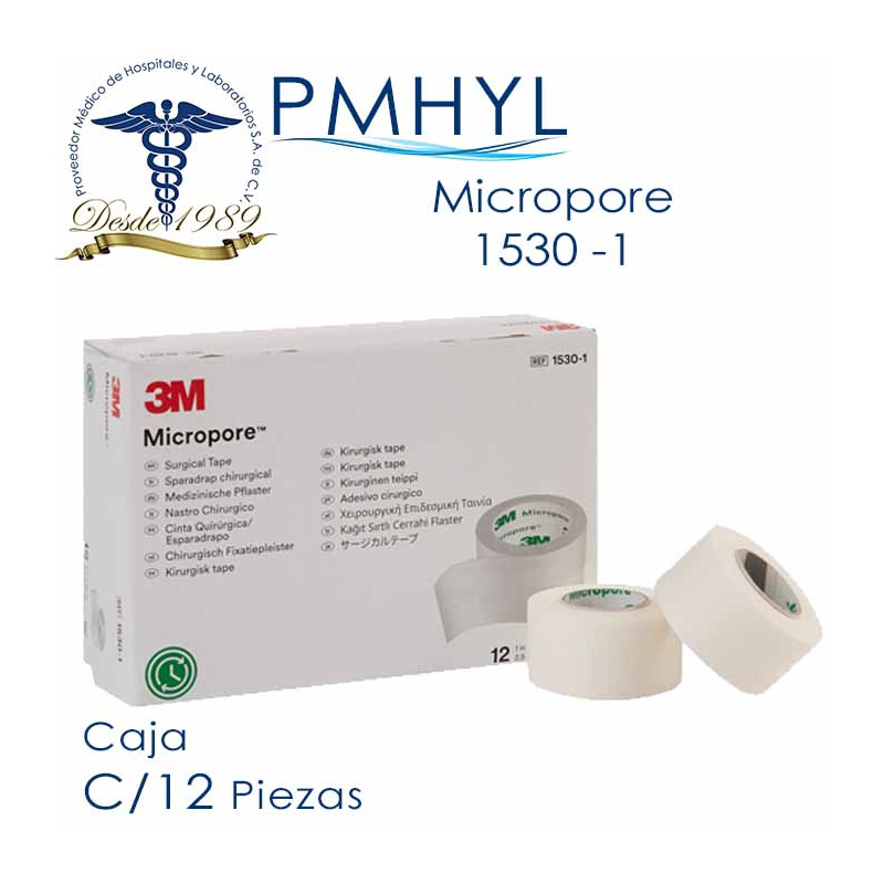 Micropore Cinta Quirúrgica caja c/12 piezas | PMHYL