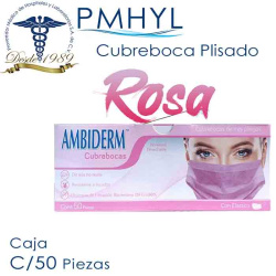 Cubreboca Rosa Plisado...