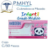 Cubreboca Plisado Infantil Termosellado Rosa-Panditas Ambiderm Grado Médico Caja C/50 Piezas | PMHYL