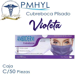 Cubreboca Violeta Plisado...