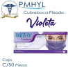 Cubreboca Violeta Plisado Adulto Ambiderm Termosellado Caja C/50 Piezas | PMHYL